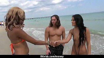 Sex tape at nude beach with hot girls